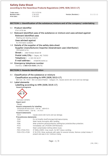 ETAS4720NA Safety Data Sheet
