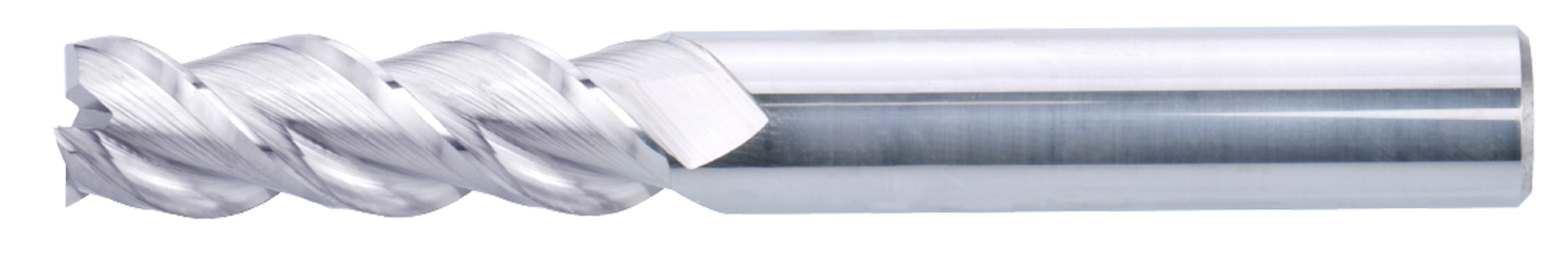 18 mm Carbide End Mill, 3 Flutes, Flat, Standard length, For N materials, Uncoated, Helix angle 37 degree/39 degree/41 degree, LOC 45 mm