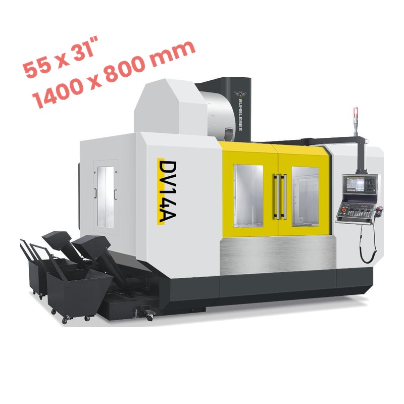Bumblebee DV14A, 55" x 31" (1400 x 800mm) CNC Vertical Machining Center