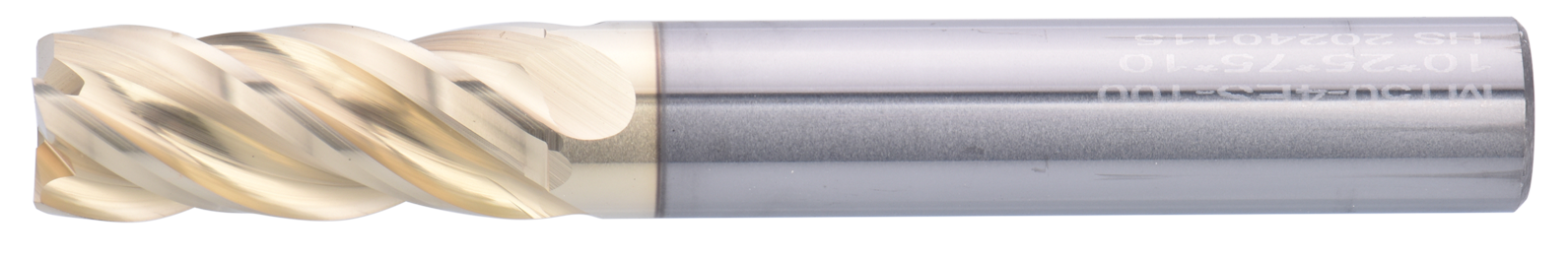 16 mm Carbide End Mill, 4 Flutes, Flat, Standard length, For P, M, S materials, AlTiN/Zr coating, LOC 36 mm