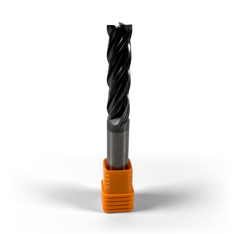 12 mm Carbide End Mill, 4 Flutes, Flat, Long, For P, M, K materials, AlCrN coated, LOC 45 mm