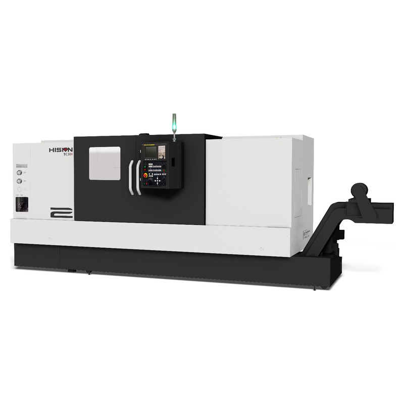 Hision LB10M-XL Box Way Live Tooling CNC Lathe, 10-12" Chuck, Extra Long Bed