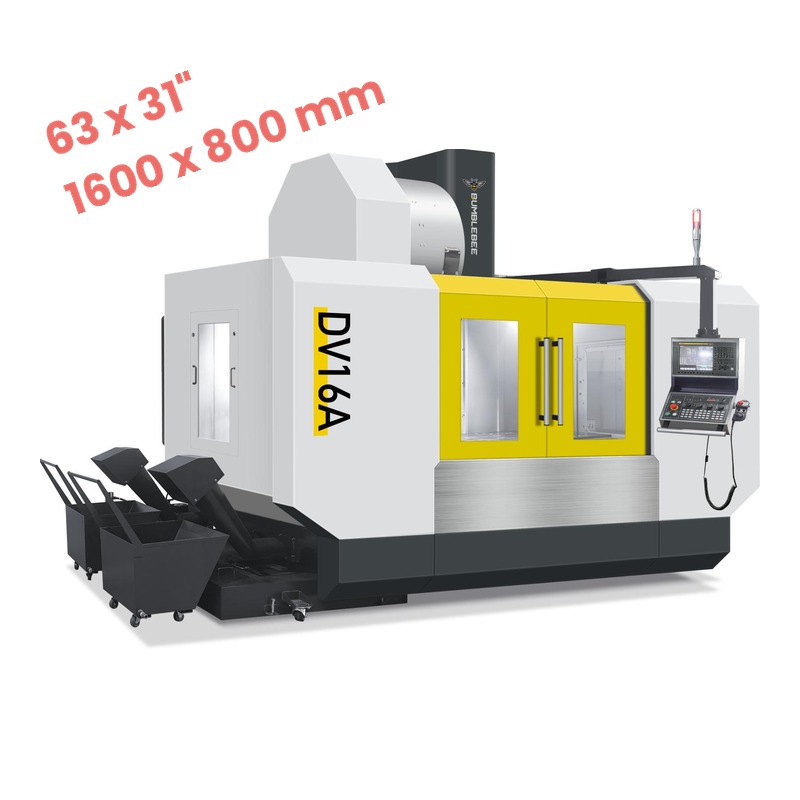 Bumblebee DV16A, 63" x 31" (1600 x 800mm) CNC Vertical Machining Center