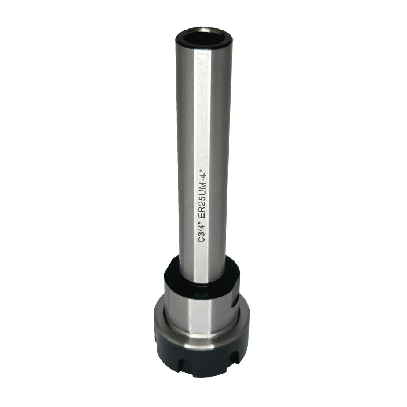 ER25 Collet Chuck Adapter, 3/4" Straight Shank, 4" Shank Length