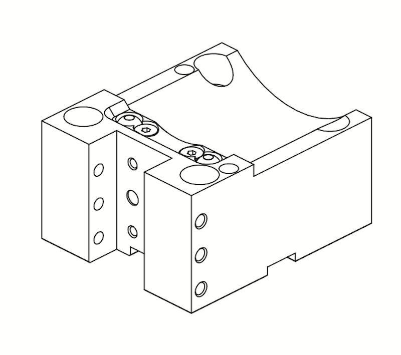 25 x 25 mm OD Turning Tool Block, BMT60 DMG, 70 mm Overall Height