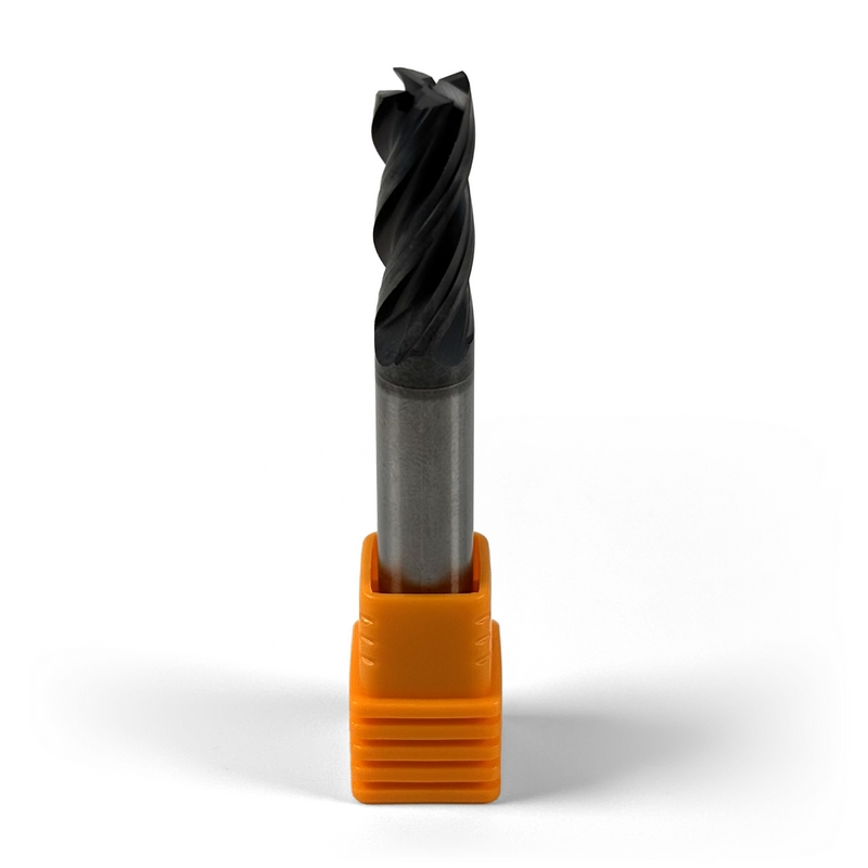 8 mm Carbide End Mill, 4 Flutes, Flat, Standard length, For P, M, K materials, AlCrN coated, LOC 20 mm