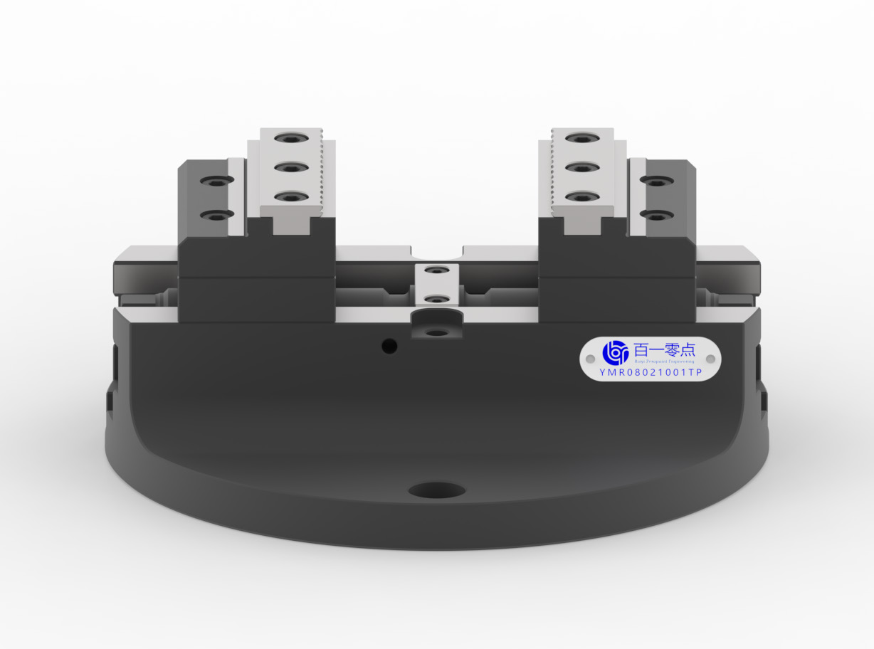 5-axis self-centering vise, rotary ready, jaw W - 80 mm, body D - 210 mm, jaw type 1