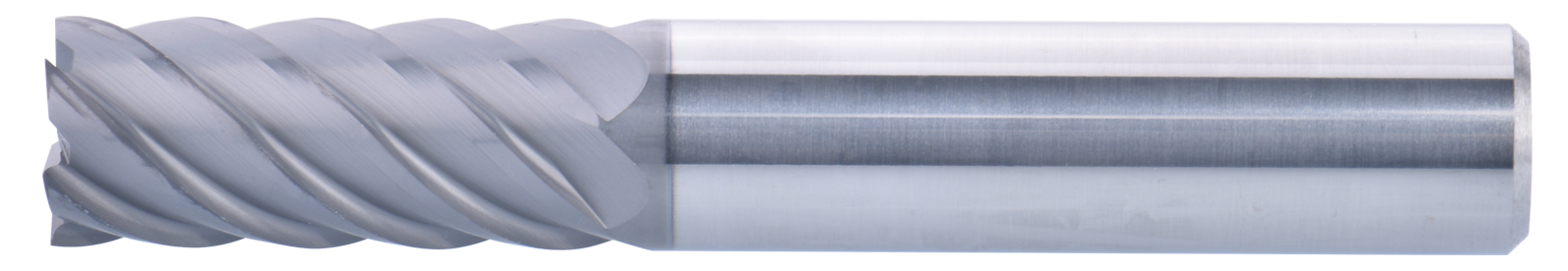 16 mm Carbide End Mill, 6 Flutes, Flat, Standard length, For P, M, K materials, AlCrN coated, Helix angle 45 degree, LOC 36 mm