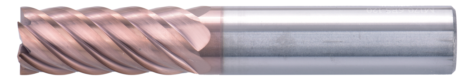 16 mm Carbide End Mill, 6 Flutes, Flat, Standard length, For P, H materials, TiSiAlCrN coated, Helix angle 45 degree, LOC 36 mm