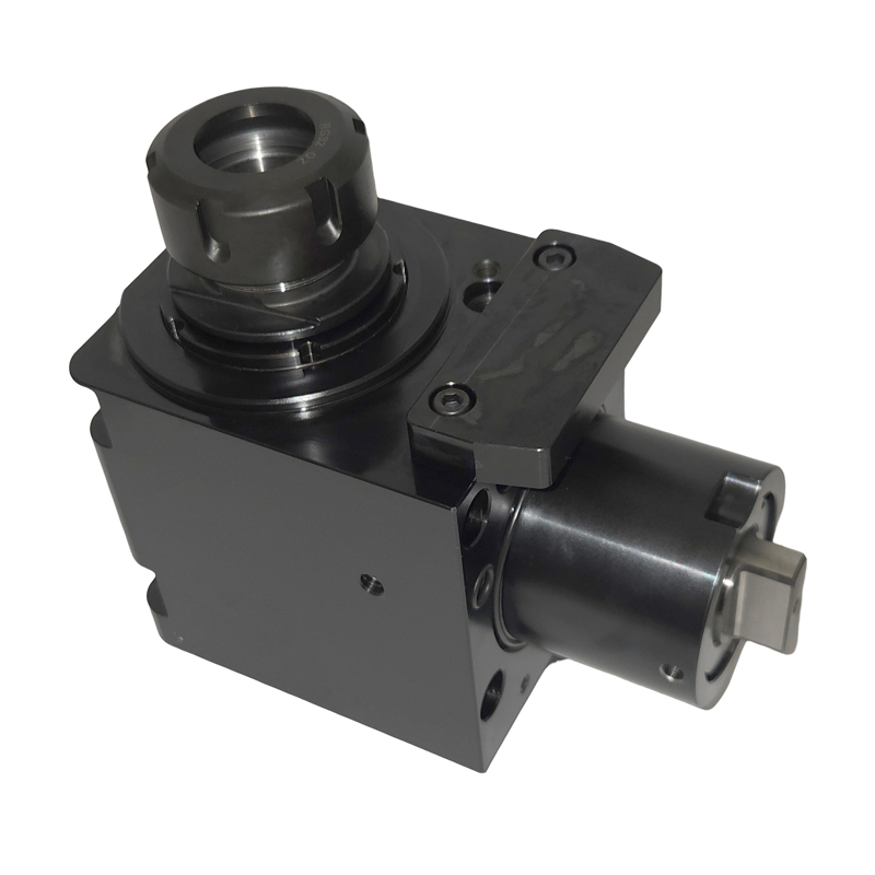 Angle (90°) live driven tool for BMT60 Okuma turrets, ER32, RPM=6000
